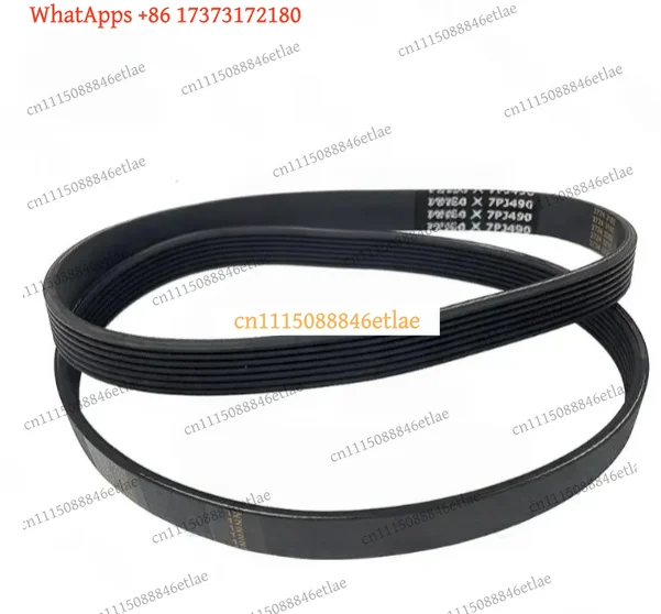 AB01  Poly-V Drive Belt 6PJ490 7PJ490 Replacement for Qualcast Electric Lawnmowers