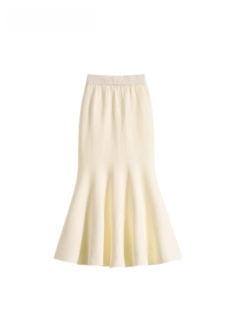 

Юбка-русалка с высокой талией больших размеров, повседневная, женская, модная, стройнящая, осенняя новинка, юбка для клуба