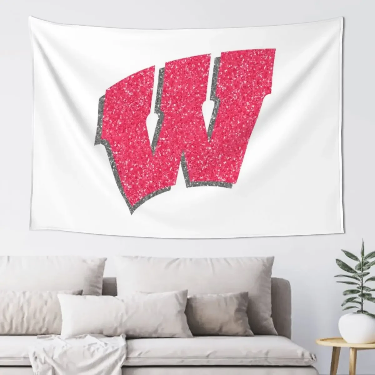 

wisconsin logo Tapestry Room Aesthetic Decor Cute Room Things Wall Hangings Decoration Outdoor Decor Tapestry