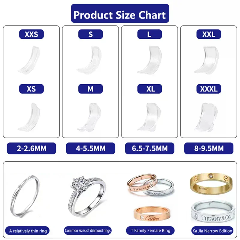 Ring Size Reducer Tools Spiral Spring Based Rings Adjust Invisible Tightener Fixed Loose Ring Size Ring Reduction Pad Essential