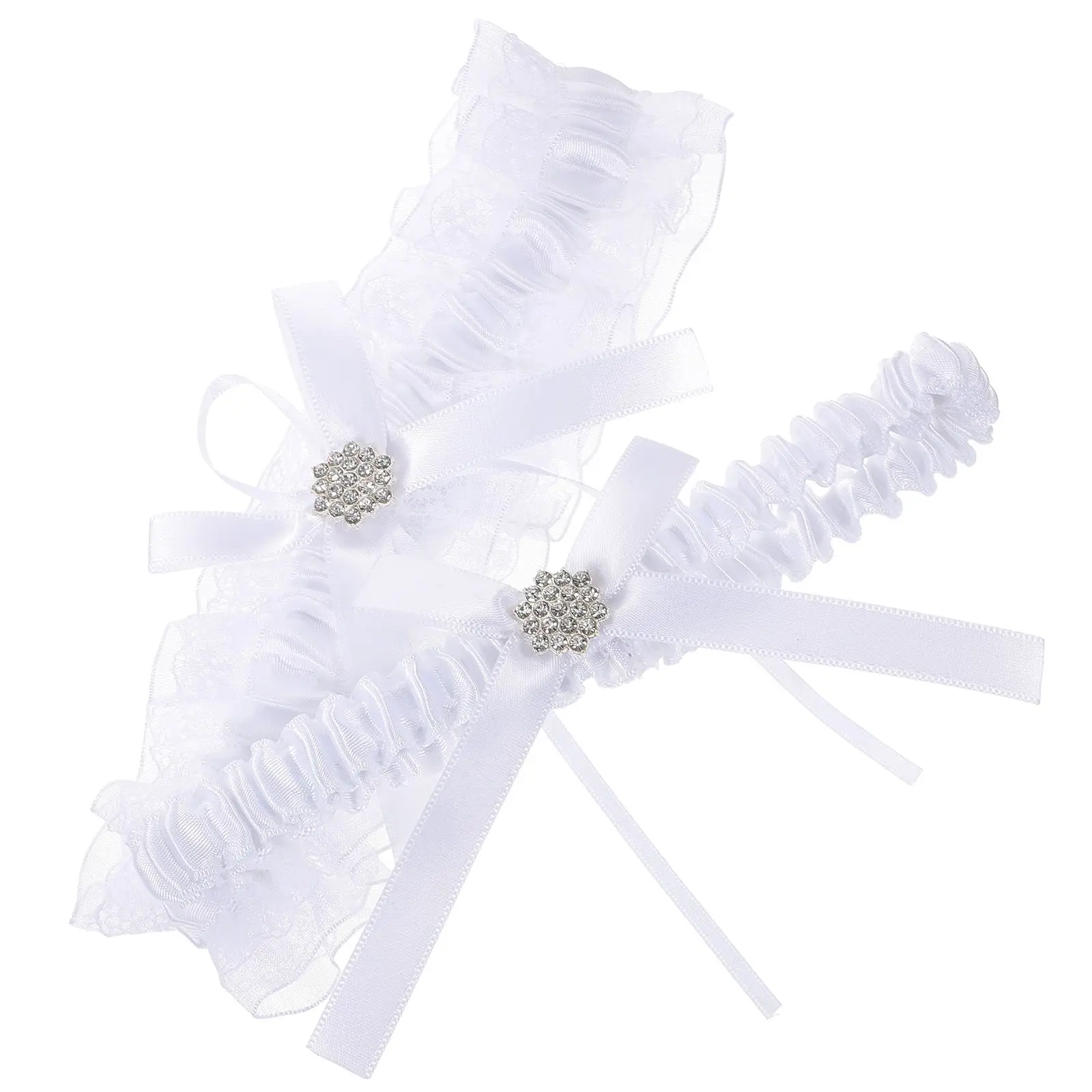 

2 Pcs Bridal Wedding for Bride Lace Garters Accessories Brides Decoration Armband Costume Party Leg