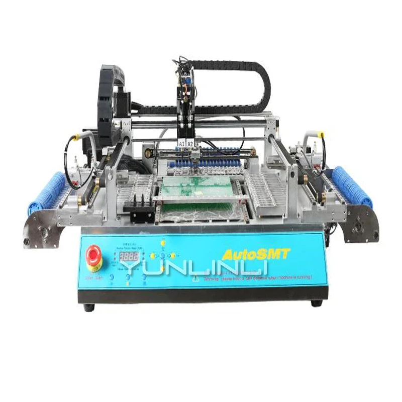 Automatic Chip Mounter Machine High Speed Chip Shooter with SMT3 Visual 3MARK Pneumatic D600