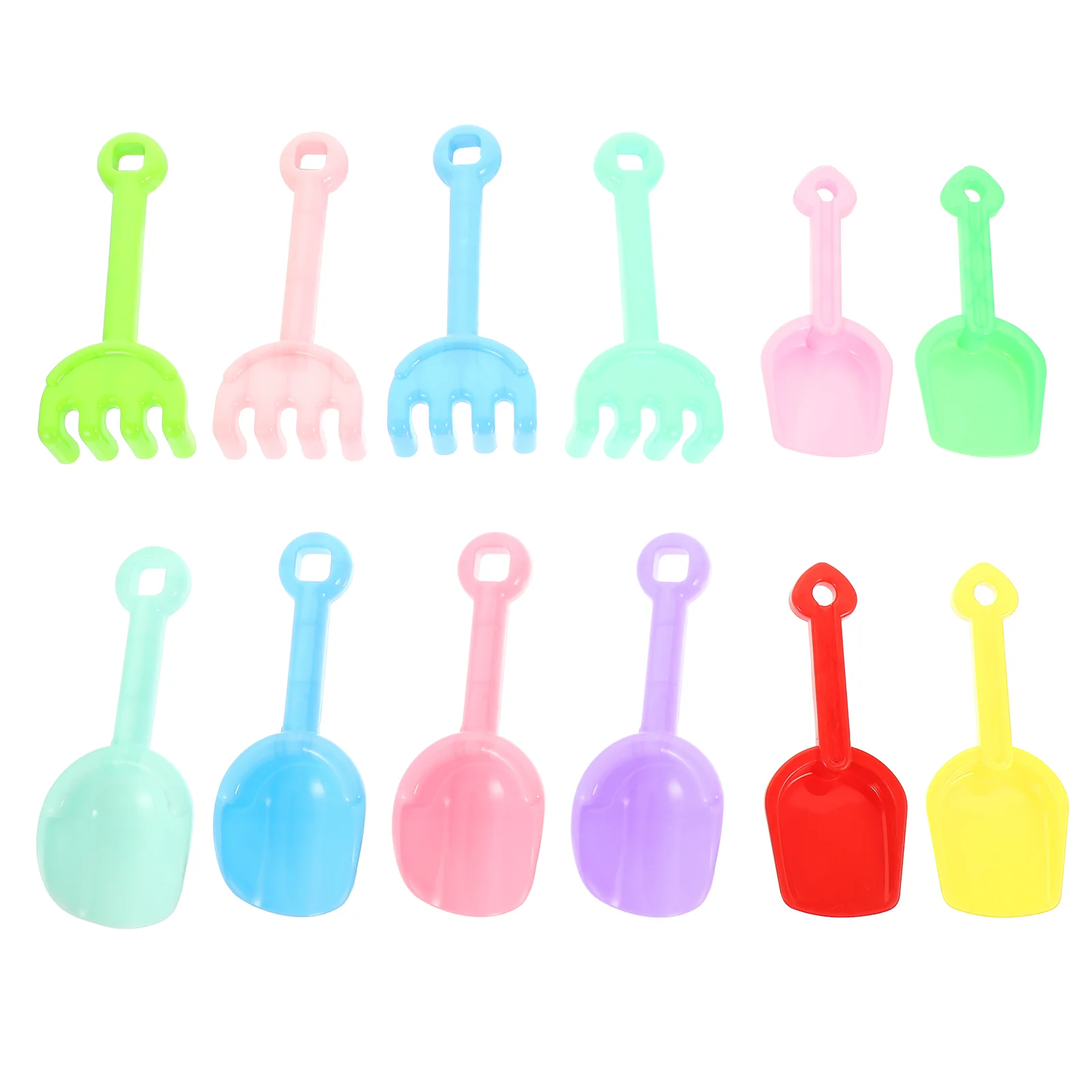 

12 Pcs Sand Digging Children's Beach Toys Baby Scoop 21X85X3CM Plastic Kid Tools