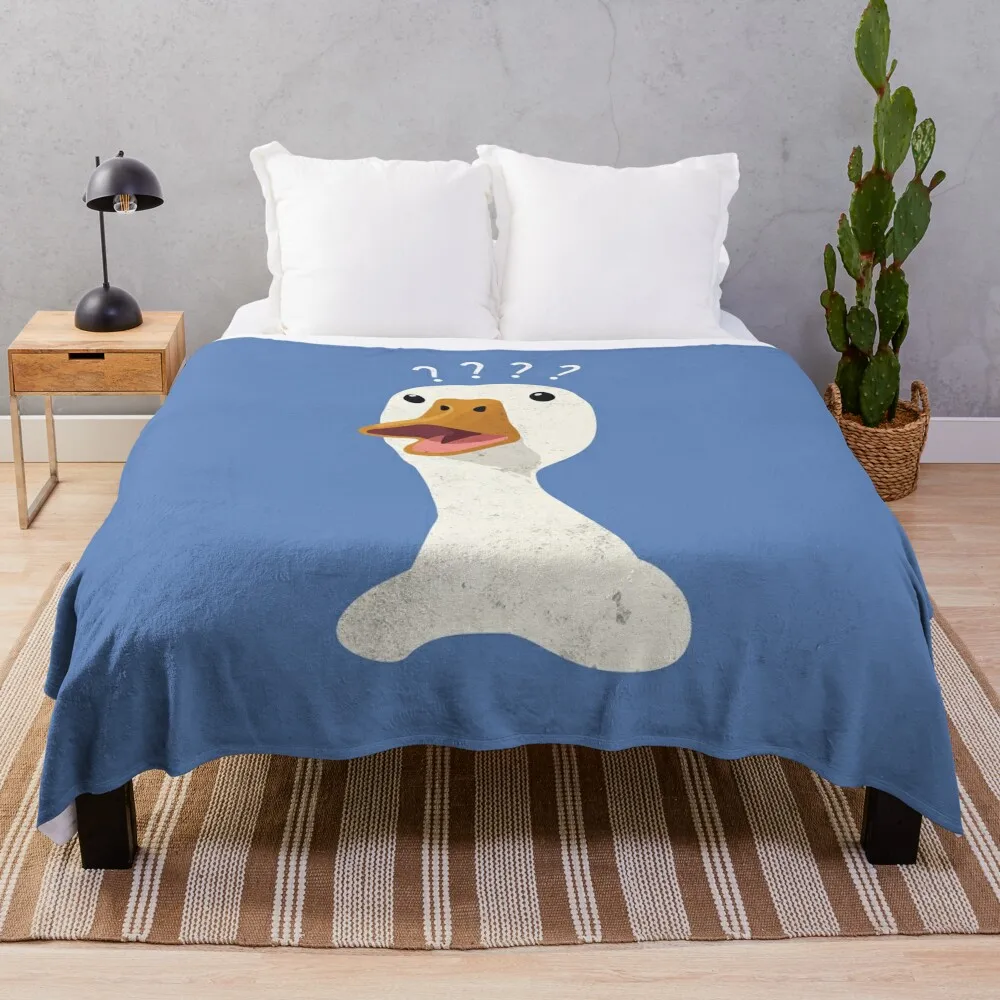 What The Goose! (WTG) - Silly Goose Design Throw Blanket Picnic heavy to sleep Soft Bed Fashionable Blankets