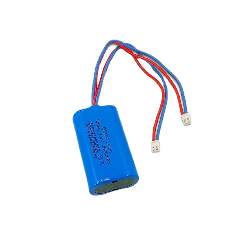 7.4v 2000mah 18650-2S battery pack lithium ion rechargeable battery pack 18650-2S batter