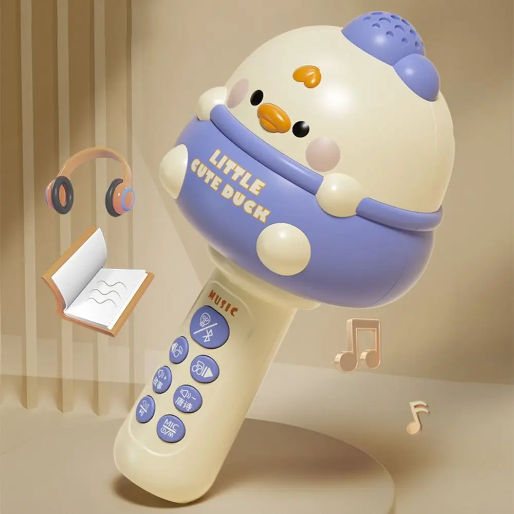 Criativo bonito crianças microfone sem fio música bluetooth criança cantando microfone portátil recarregável brinquedos musicais festa de família