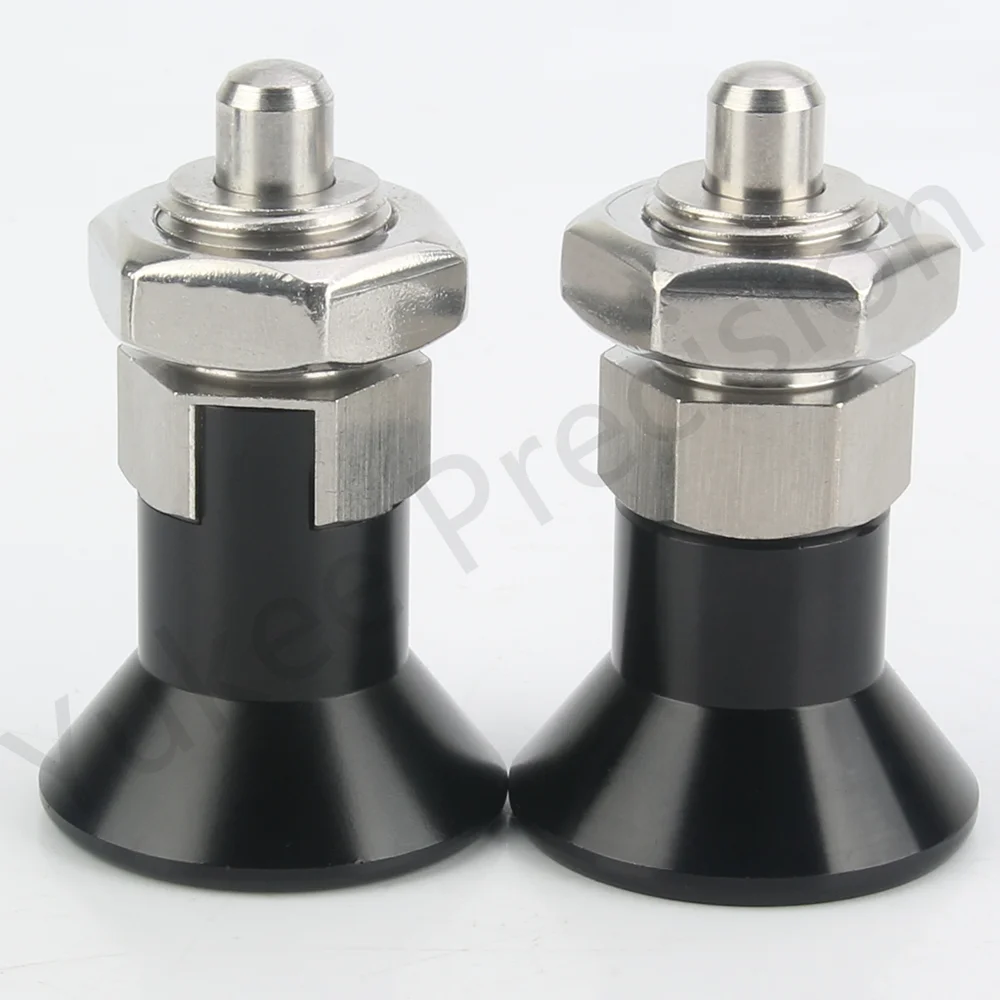 YK254 Thread M6/M8/M10/M12/M16/M20 Aluminum Knob Stainless Steel/Carbomn Steel Self Locking/Non-Lock Index Plunger Pin With Nut