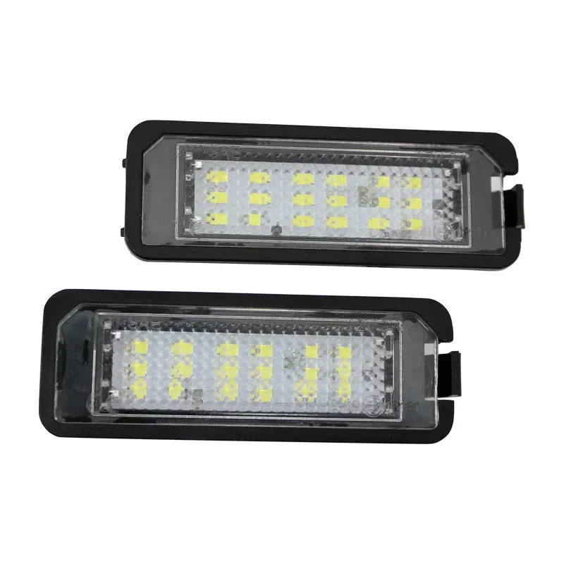 2PC LED License Number Plate Light for Skoda Seat Leon Ibiza VW Golf 4 5 6 7 MK4 MK7 Passat CC Polo Scirocco