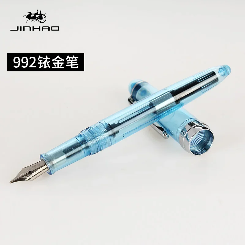 12 Colors for Choose JINHAO 992 Fountain Pen 0.5mm Silver Clip Ink Pens Student Writing Stationery School and Office Supplies