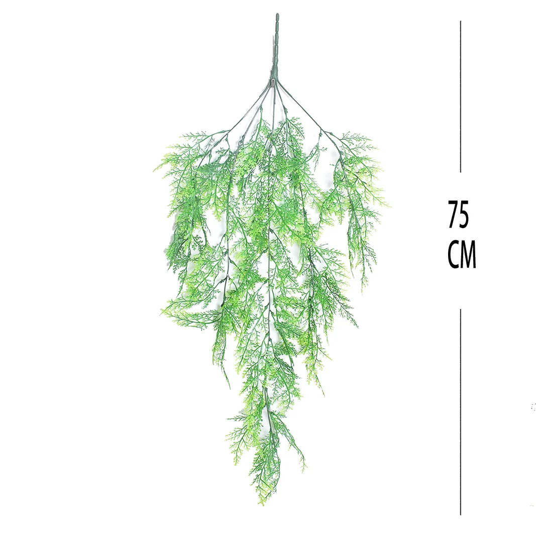 Hanging Fake Fern Plants Faux Persian Leaf Plant Wall Decorations Faux Green Vines for Indoor Outdoor