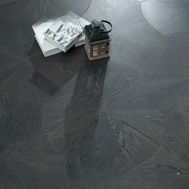 wood floor special-shaped parquet multi-layer solid wood composite floor black walnut oak ammonia smoked floor heating
