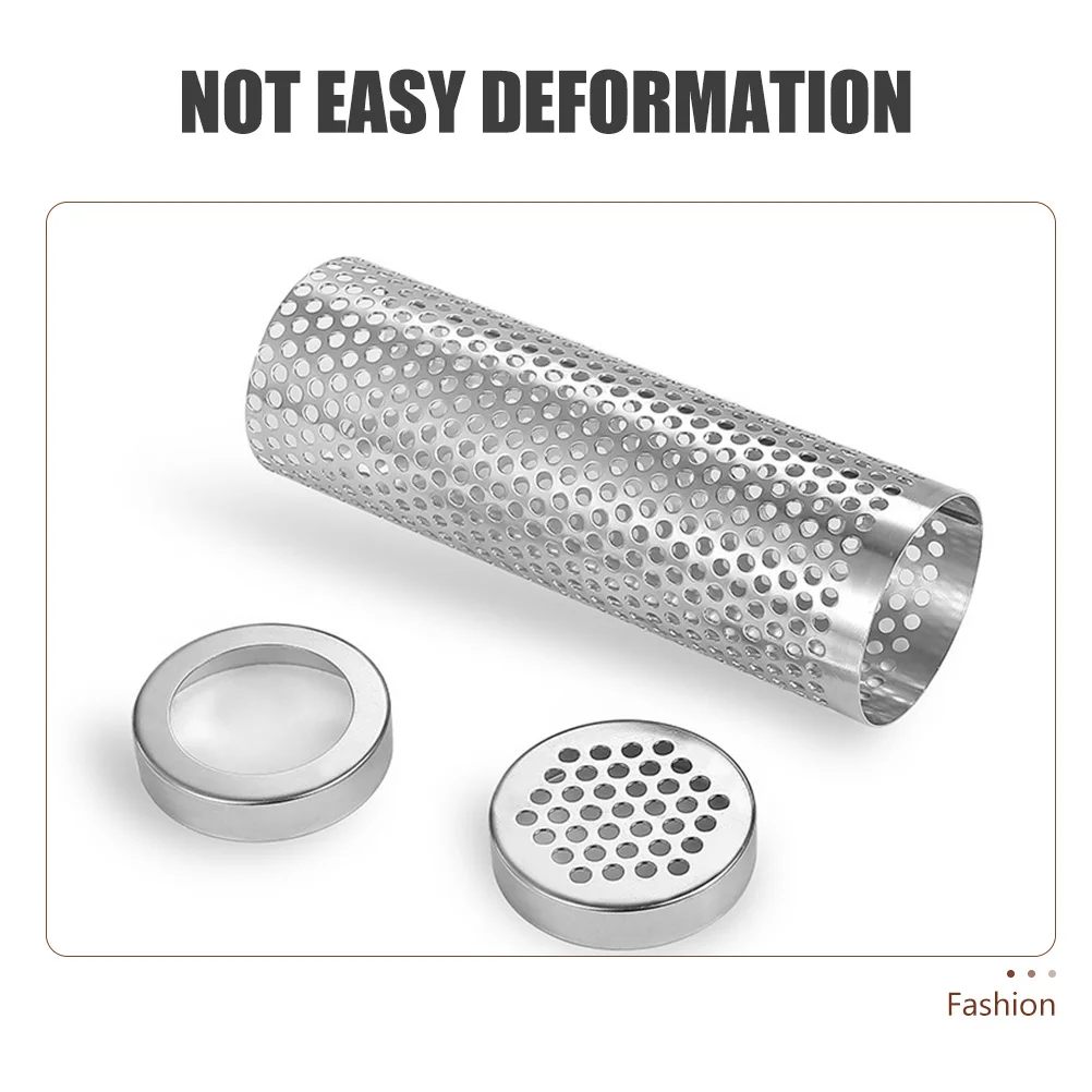 

Portable Stainless Steel Smoke Tube Replaceable Grilling Tool Wear Resistant Corrosion Proof Easy Clean BBQ Accessory Outdoor
