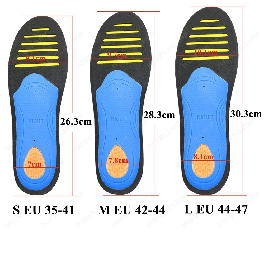 KOTLIKOFF EVA Orthopedic Shoes Sole Insoles For Flat Feet Arch Support Spur Shoes To Orthopedic Sport Sneaker Heel Cushion Sole