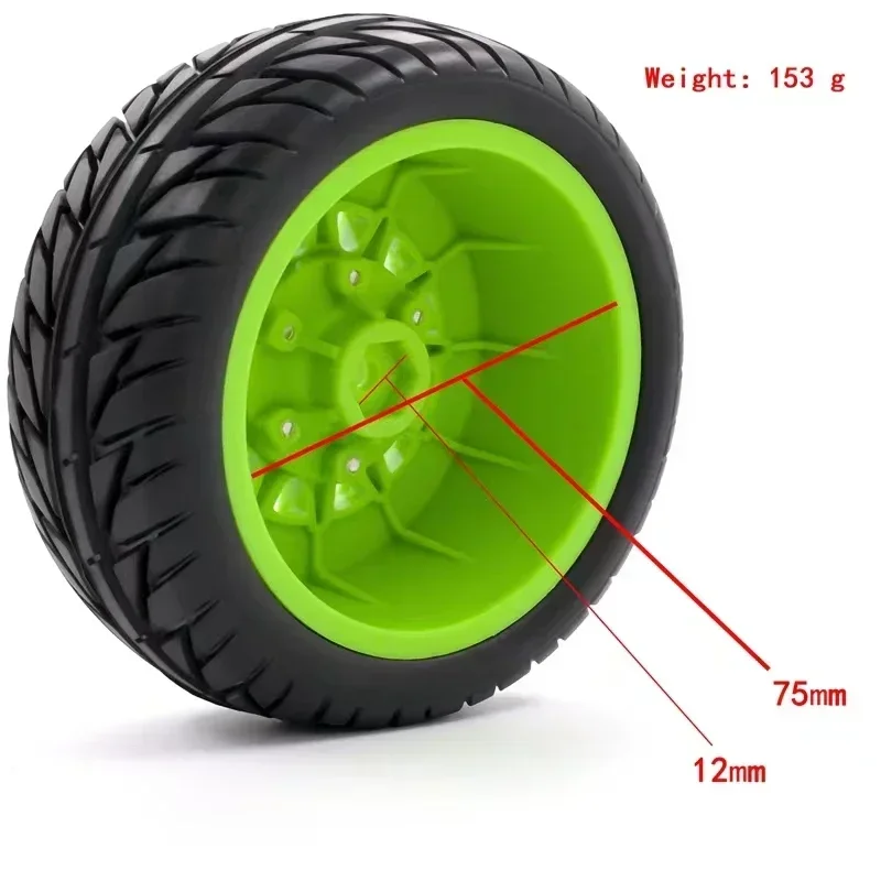 4PCS 1/8 1/10 3 Adapters 12MM 14MM 17MM Tires Universal Wheel RC Model Short Course Truck General Road Tire Upgrade