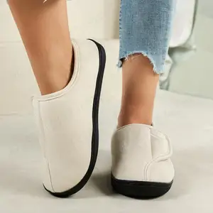 رجالي من جلد الغزال نعال حذاء غير قابل للانزلاق مريح دافئ فاخر داخلي خارجي لمرضى السكري منتفخة أقدام أفضل 10 مبيعات شبشب لمرضى السكري - رقم 5