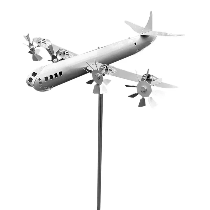 Creative 3D Plane Model Super Fortress Aircraft Lron Metal Material Outdoor Garden Decorate Courtyard Windmill Decoration Gift