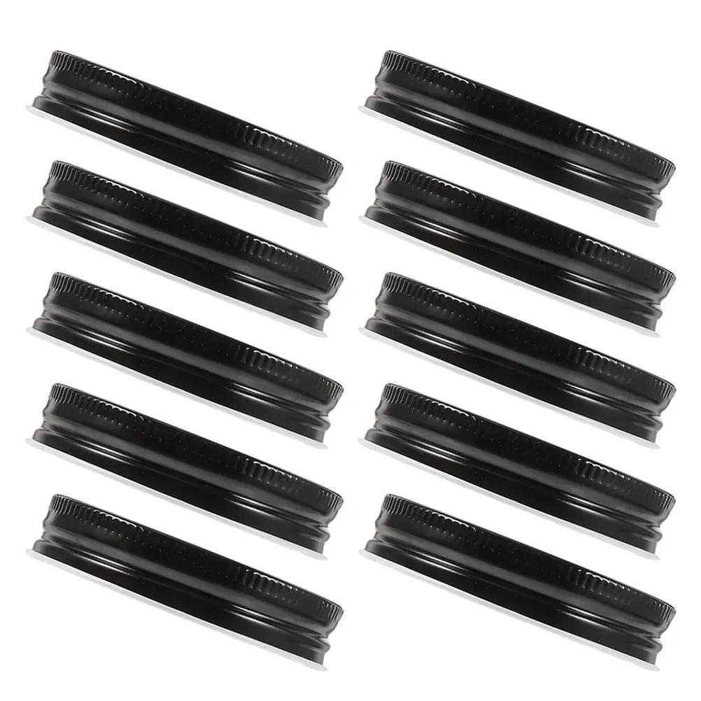 

10pcs Sealing Jar Lids Airtight Metal Canning Covers Large Mouth Glass Jars Vacuum Supplies Leak Proof Food Storage