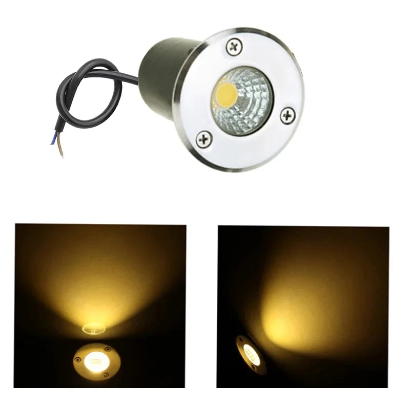 4szt LED Światło podziemne 5W COB Lampa podłogowa Zewnętrzna lampa gruntowa Krajobraz Ogród Kwadrat Ścieżka Podwórko 85-265V DC12V IP66