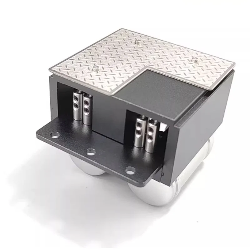 La scatola batteria in metallo può installare il servo per 1/14 Tamiya RC camion rimorchio ribaltabile per Scania R470 R620 per Benz Actros LESU parte fai da te