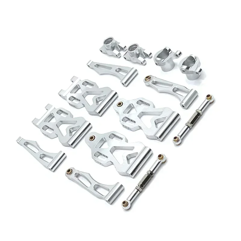 Metal Upgrade Parts Kit Front and Rear Arm Steering Cup for SCY 16101 16102 16106 16201 JJRC Q130A Q130B Q141 Q117 1/16 RC Car