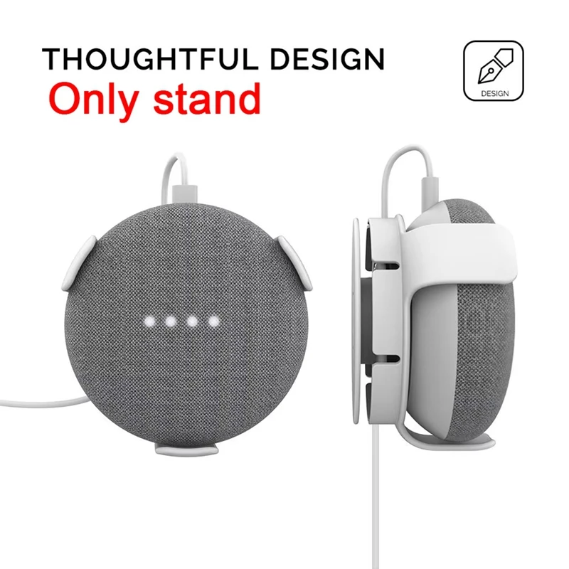 For Home Mini Wall Mount Bracket Holder for Home Mini Smart Speaker Cord Management Storage Hanger-A68X view 3
