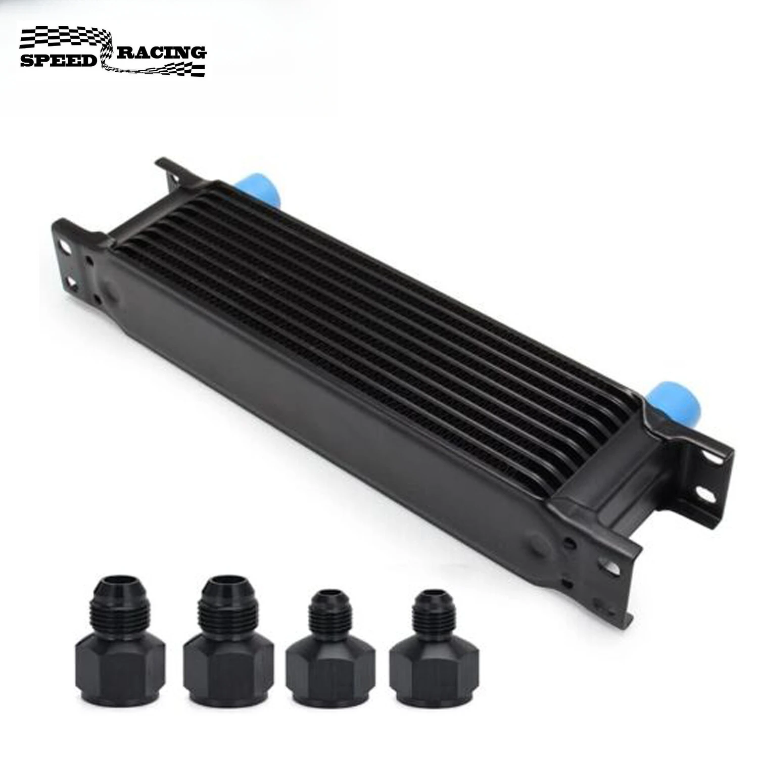 

10 Row 10AN Aluminium Engine Transmission Oil Cooler Kit with 6AN 8AN Adapter