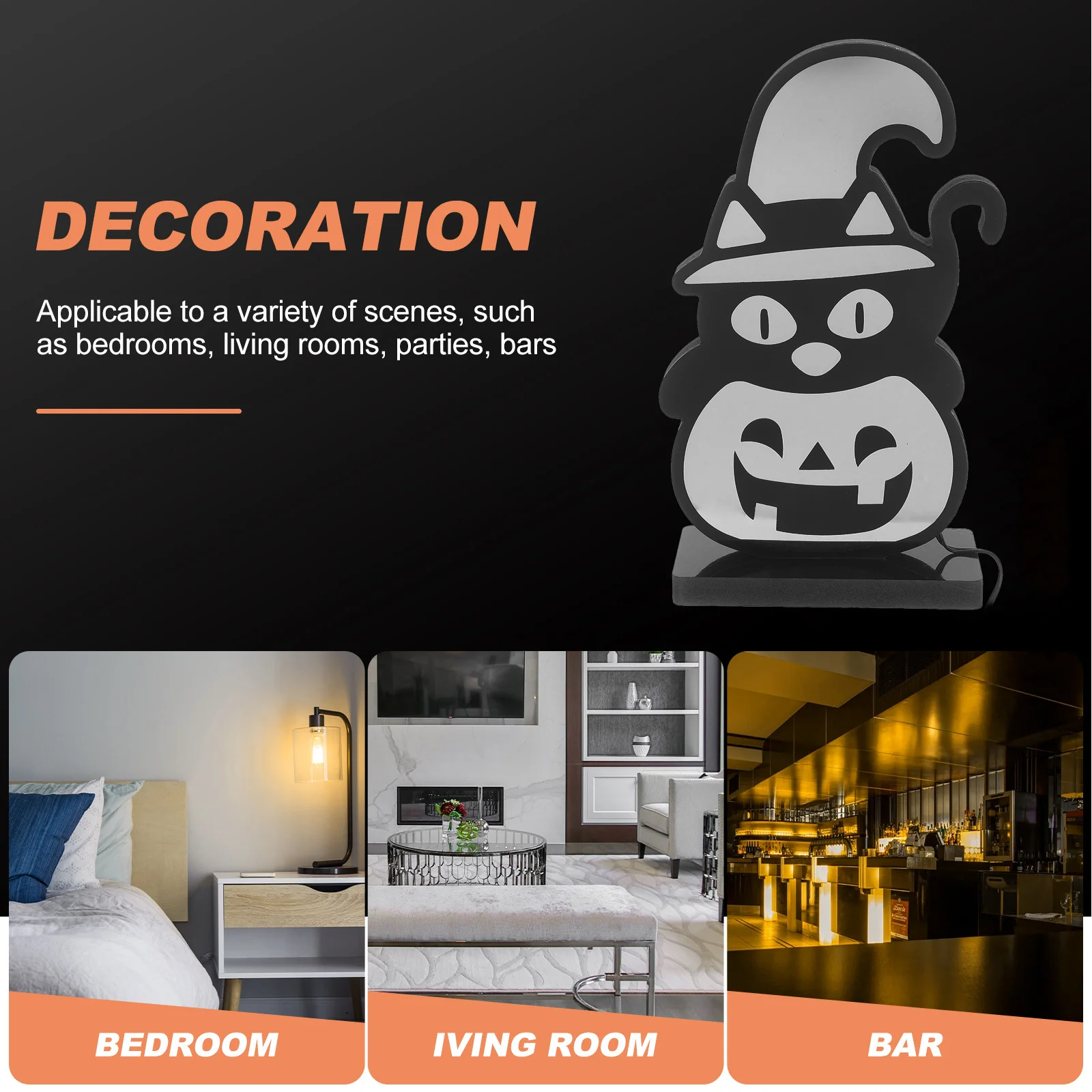 هالوين اليقطين ضوء النيون USB بالطاقة النيون تسجيل قاعدة مصباح ليد الجدول مصباح داخلي هالوين حزب بار ديكور غرفة نوم