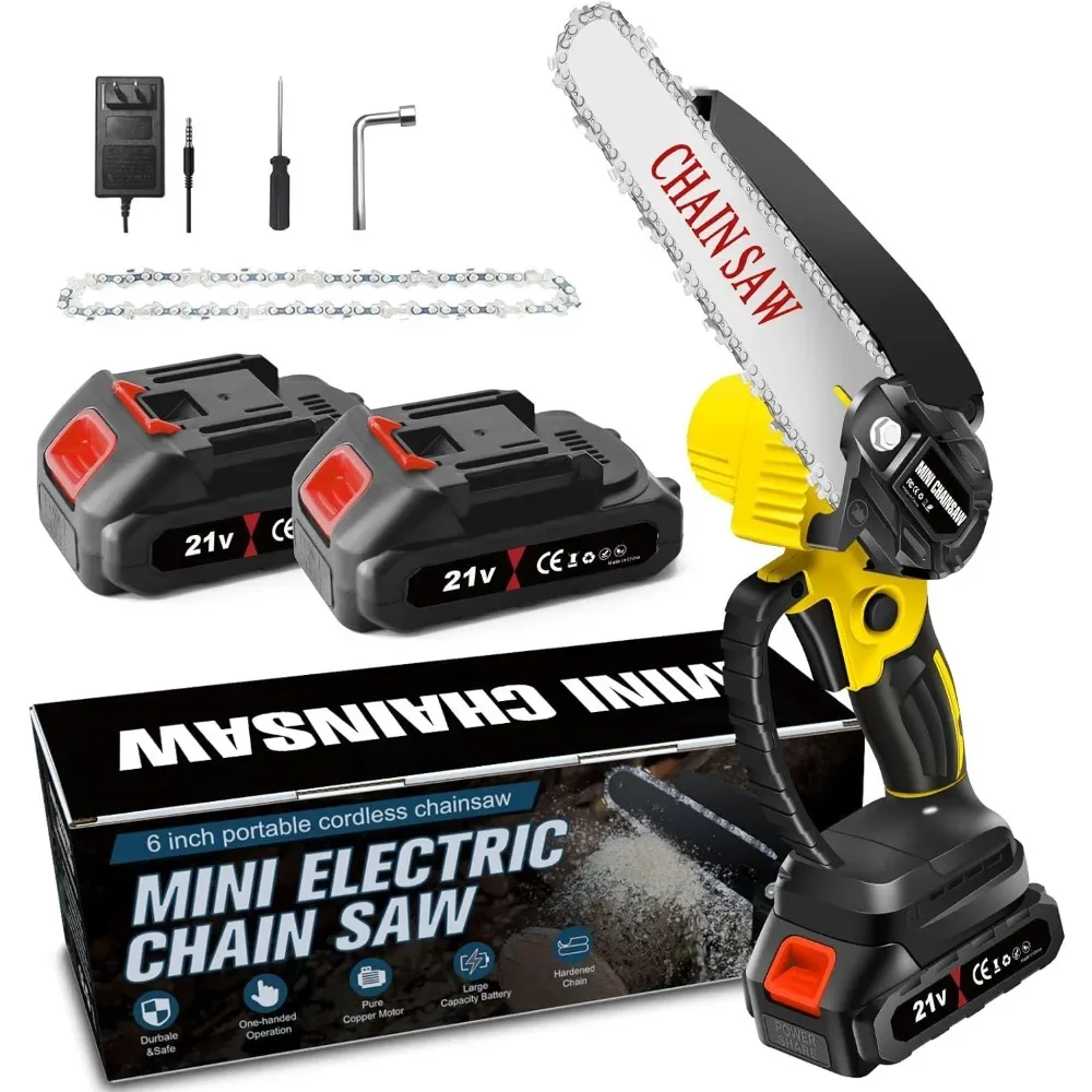 

for Mini Chainsaw Cordless 6 Inch, Electric Chain Saw, Portable Handheld Small Chainsaw, Battery Powered Hand Saw