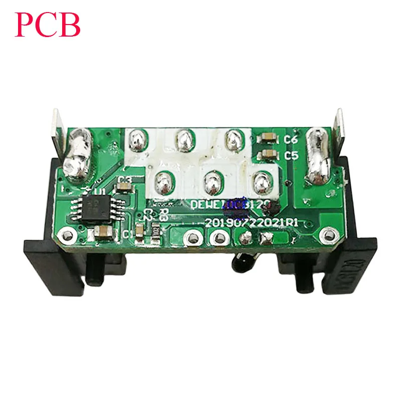 Dawupine dcb120 batterij plastic behuizing pcb oplaadbeveiliging printplaat doos voor dwalt 10.8v 12v li-ion batterij dcb125 dcb127