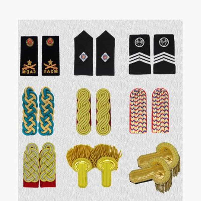 1 Pair Clothing Decor Epaulettes Professional Pilots Uniform Epaulets Bars Shirts Craft Shoulder Badges Garment DIY Accessory