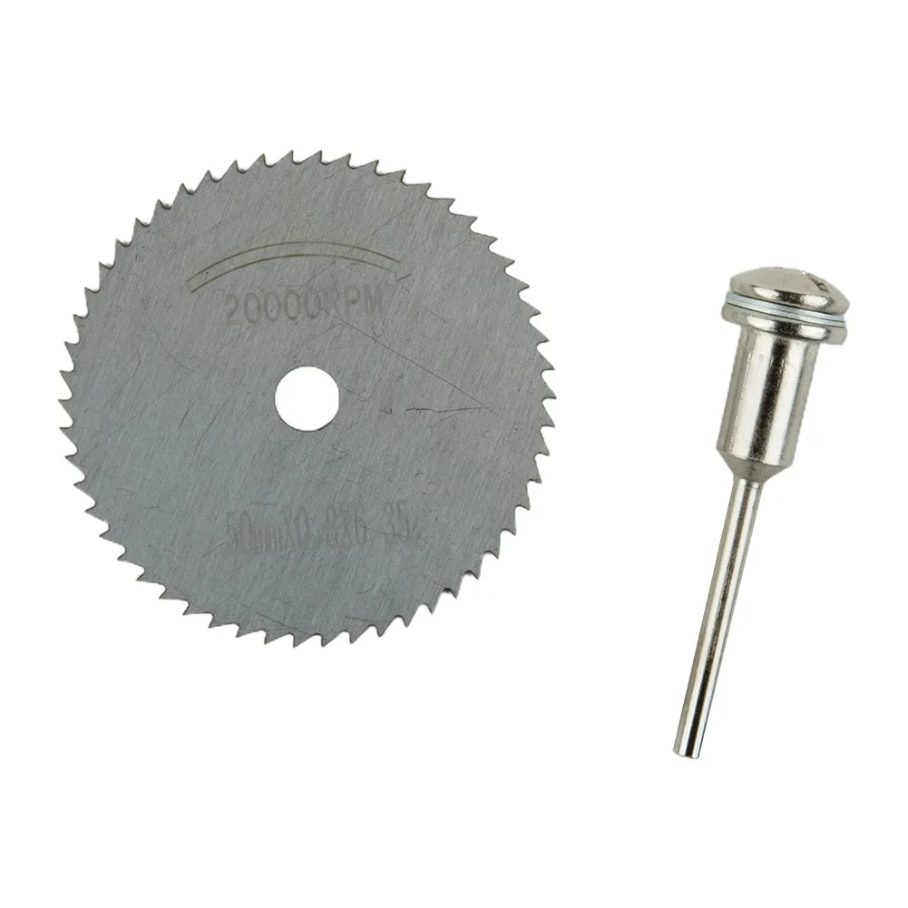 HSS Mini Cutting Disc 50/60mm Circular Saw Blade For Wood PVC Plastic Metal Cutter Power Rotary Tools