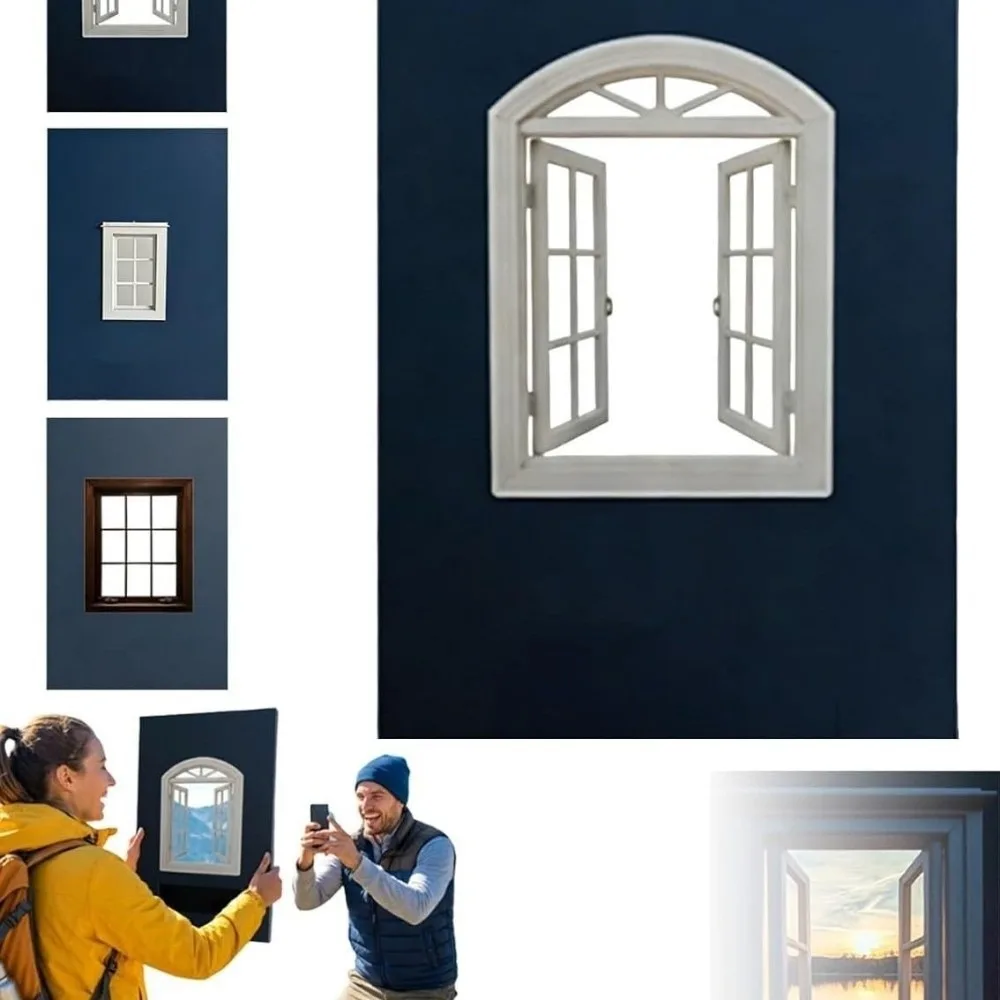 

Portable Window Frame Props Fresh Perspective Novel Scenery Photos Viewfinder Handheld Reusable Picture Framing Vacation