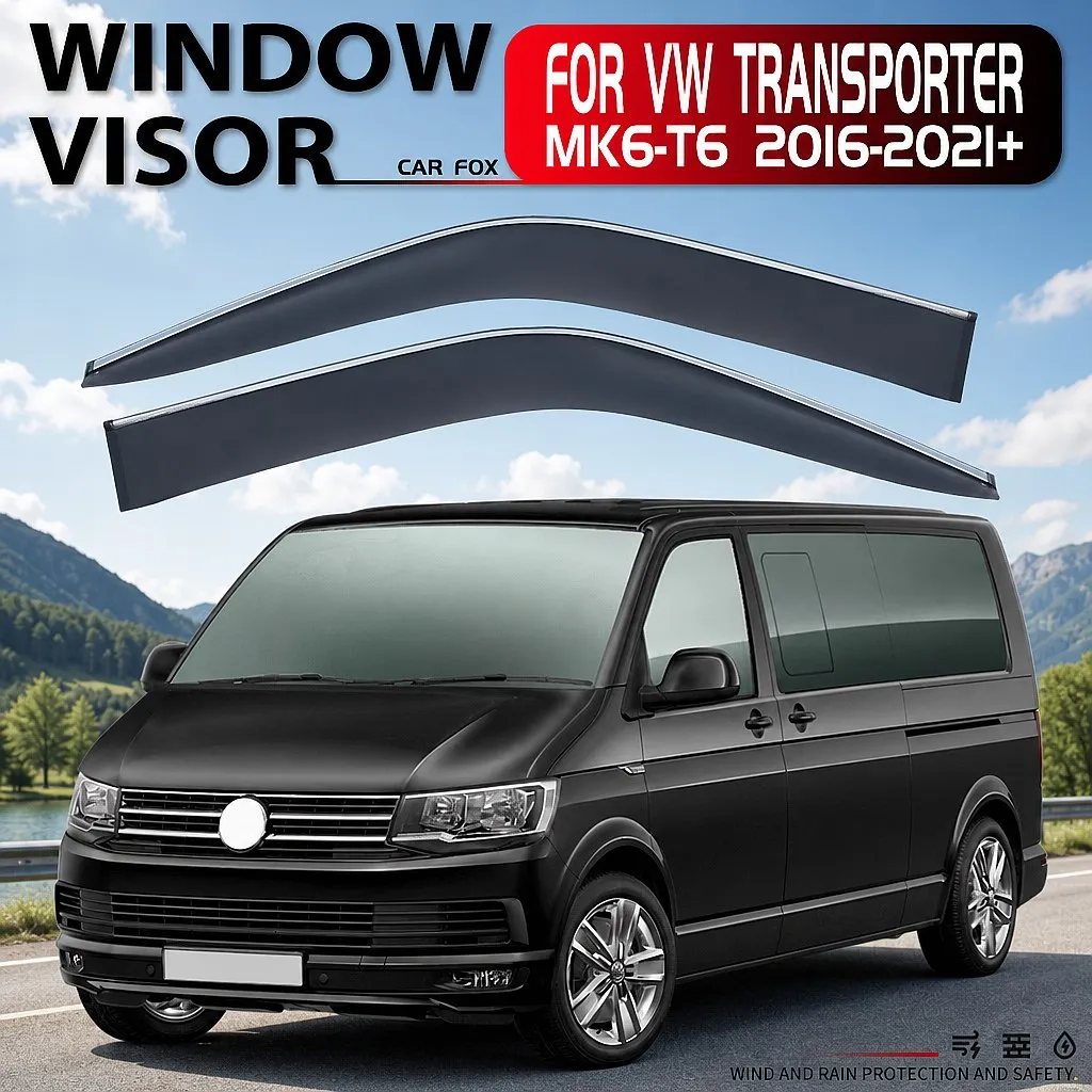 

For VW Transporter T5 T6 Window Visor Awning Rain Guard Sun Shade Side Shield Auto Accessories Car Styling