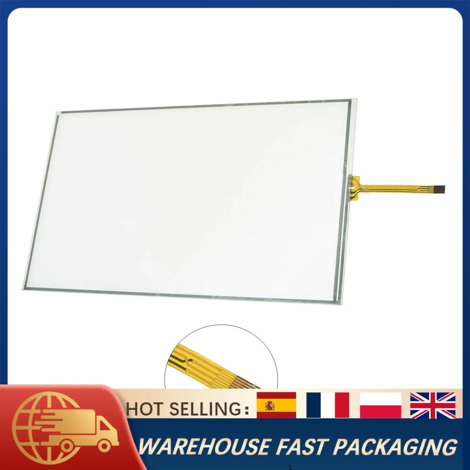 

8" Touch Screen Digitizer Replacement For Toyota Highlander 2014-2019 LA080WV2 TD01 TD03 Radio Navigation Display High Quality