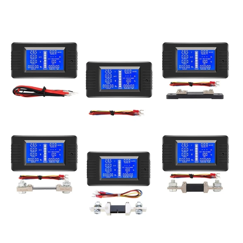 Coulomb Counter Meter Battery Capacity Voltmeter Tester Meter Dropship