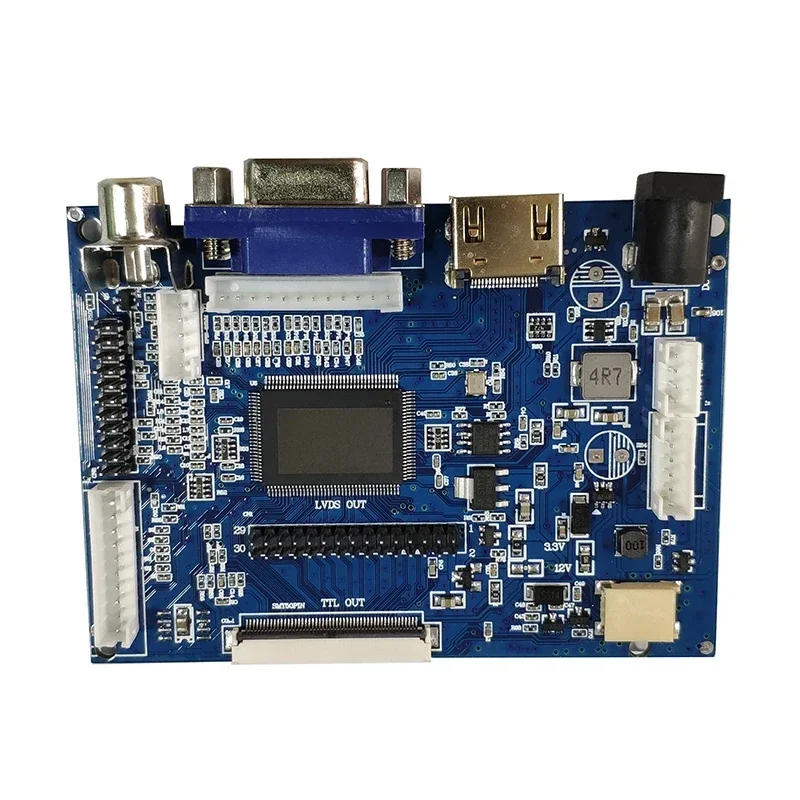 PCB800099-V.9 LVDS TTL Driver Board Upgrade with Built-in Multi-screen Parameters Universal Driver Board