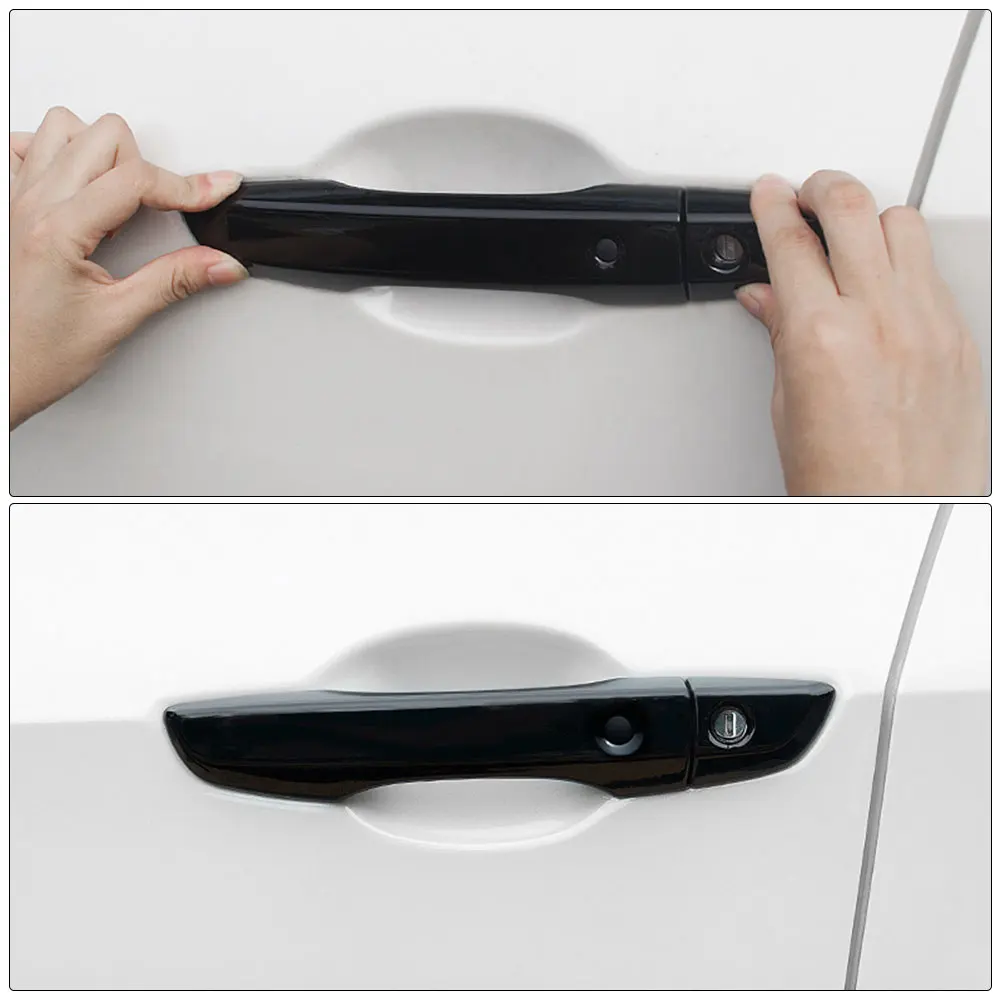 Capas de maçanetas exteriores para Honda, Keyless Entry, Decoração do carro, Civic 10th, 2016, 2017, 2018, 2019, 4 peças