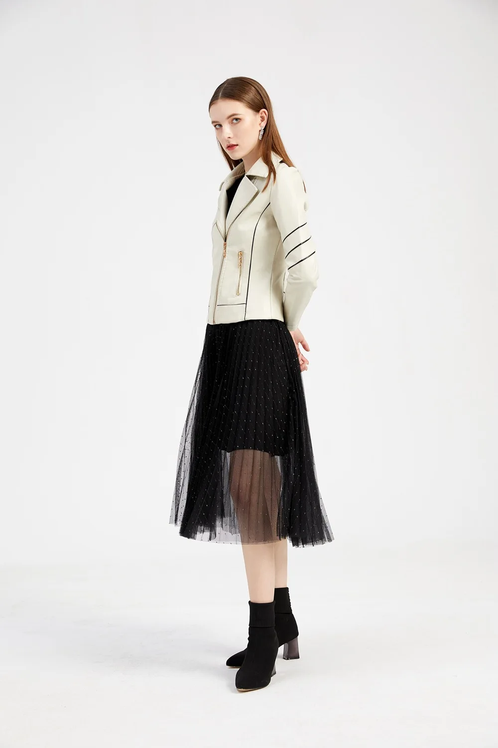 Thin PU Zipper Short Coat for Women, Motorcycle Jackets, Leather Clothes, Spring and Autumn Jackets, New Style, Purchase