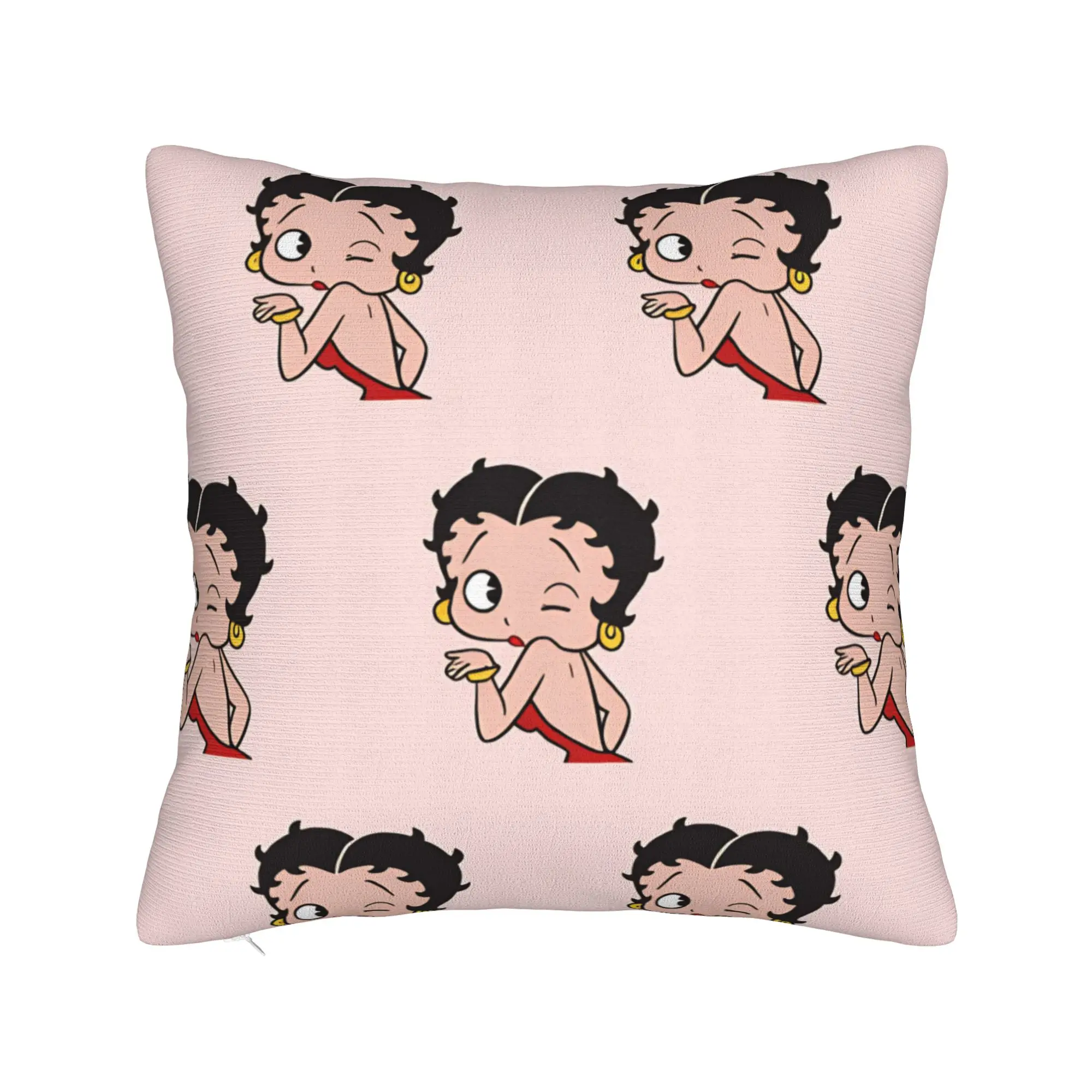 B-Bettys Boops  Pillow Case  Square Pillow Cover Funny Pillowcases For Wedding Party Home Decor