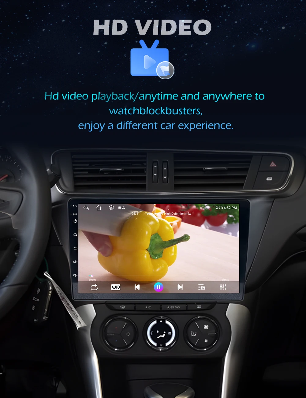 6,86'' Für Ford Ka 2008 - 2014 Android 16 Autoradio Multimedia Player Bluetooth Wireless CarPlay GPS Navi WiFi BT DSP Stereo – Detail 9