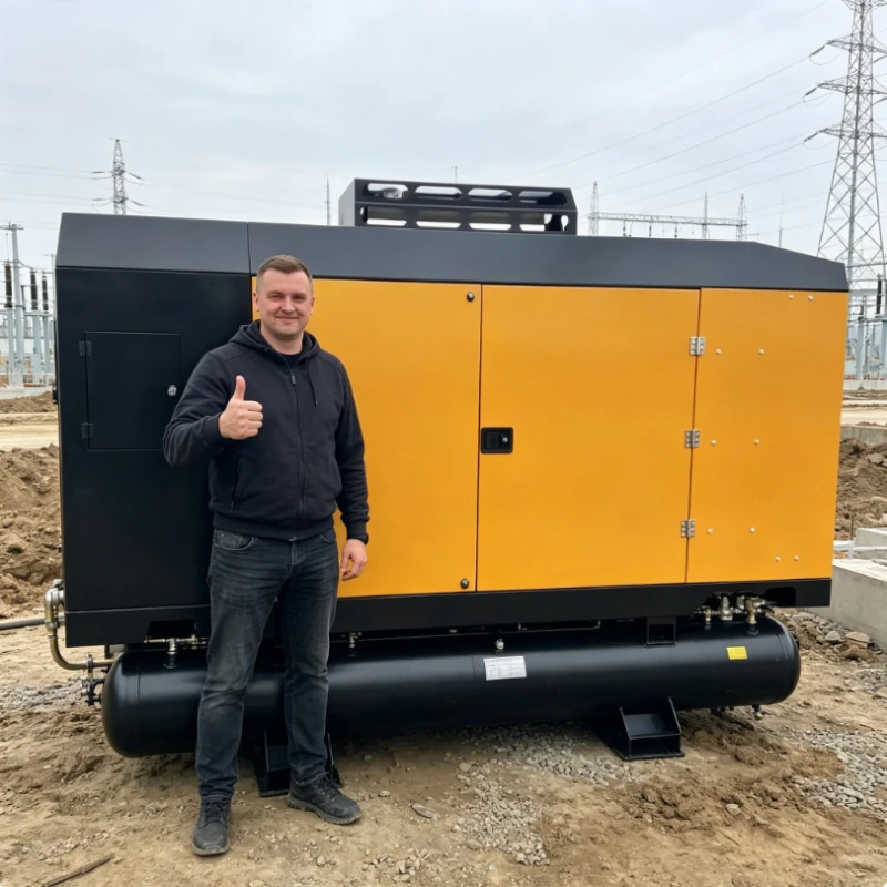 Portable Air Compressor Industrial High Pressure Diesel Screw Air Compressor Towable Mobile System For Rock Breaker
