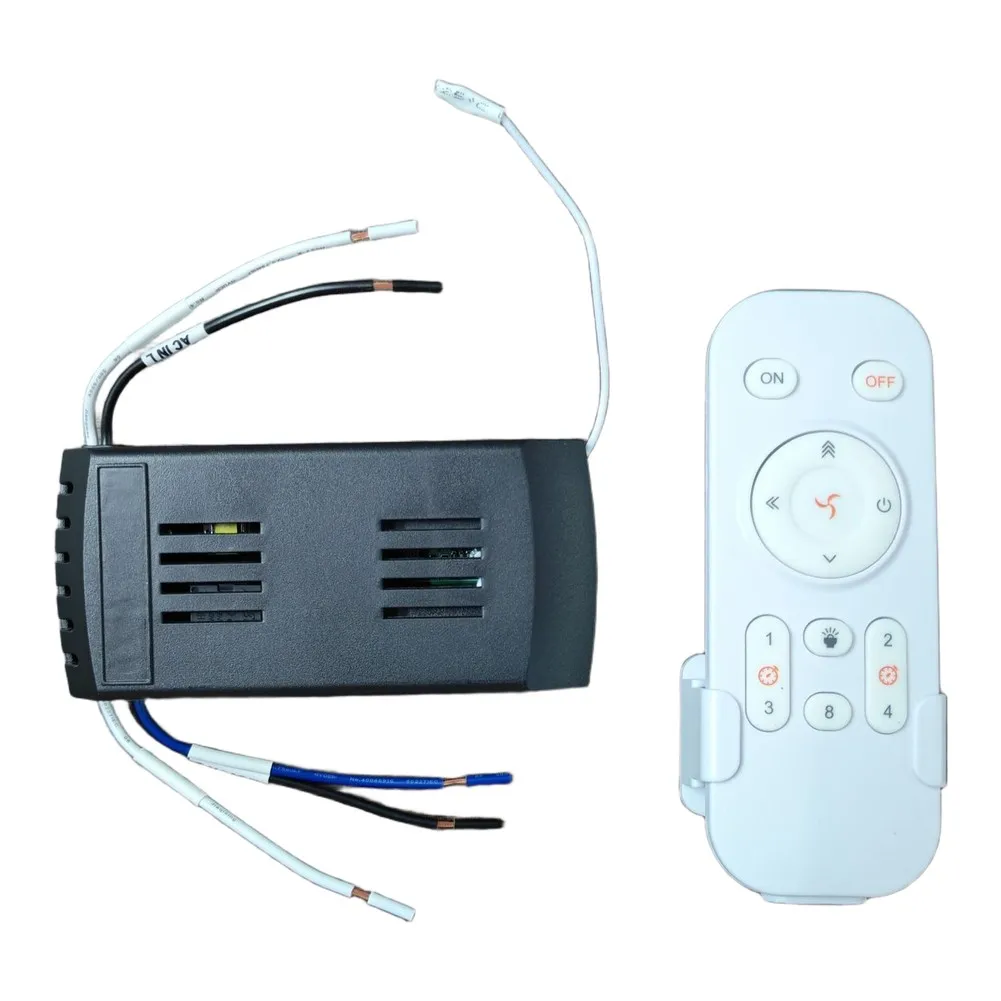 3-Gear Fan Light Remote Control System Rated for AC110-2220V Input and Compatible with Common For ceiling Fans