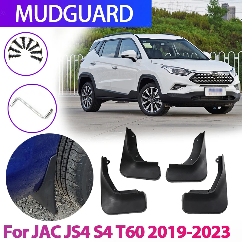 Car Wheel Mud Flaps Splash Guards MudFlaps Soft TPE Wheel Fender For JAC JS4 Refine S4 T60 Sei 4 iEVS4 Sehol X4 2019-2023