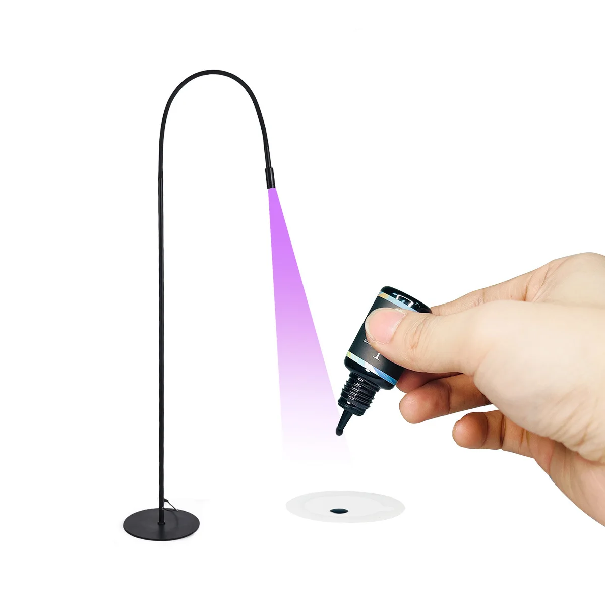 Black UV/LED Light Curing Eyelash Glue, Professional Adhesive for False Eyelash Planting, Reliable Long‑Lasting Adhesion Tool