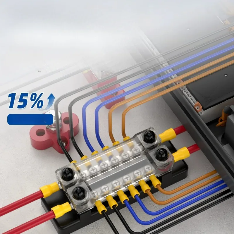 Solar Energy High Current Bus Bar Car Yacht Terminal Battery Modification Copper Bar Parallel Wire Terminal Block