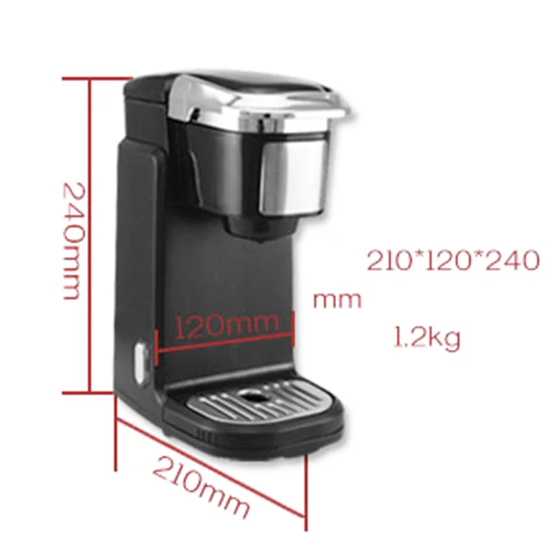 220V Capsule Coffee Machine Multifunctional Powder Tea Espresso Cafetera Three-In-One Portable Coffee Maker Capsule AC-507K Hot