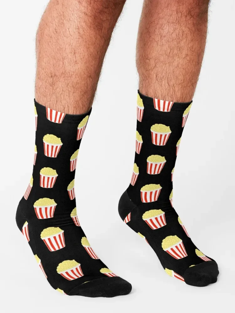 Chaussettes Popcorn pour hommes et femmes, bas de golf, chaussettes esthétiques pour enfants