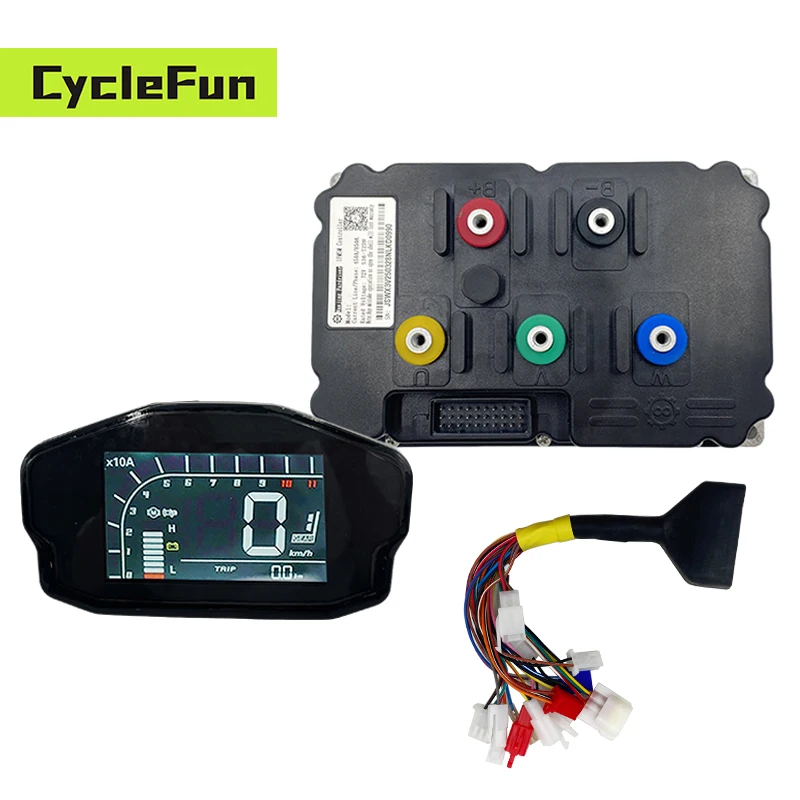 

ND96850 96V DC 450A FarDriver Controller With Bluetooth For Program And DKD ONE-LIN Display For Electric Motorcycle E-Car