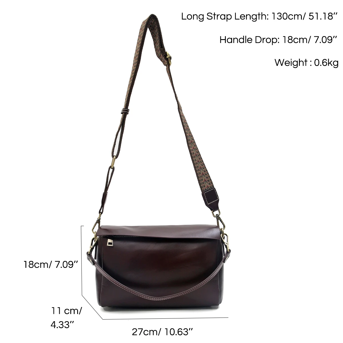 SC Quality Cowhide Handbags for Women Luxury Genuine Leather  Flap Messenger Shoulder Bag Wide Strap Vintage Daily Versatile