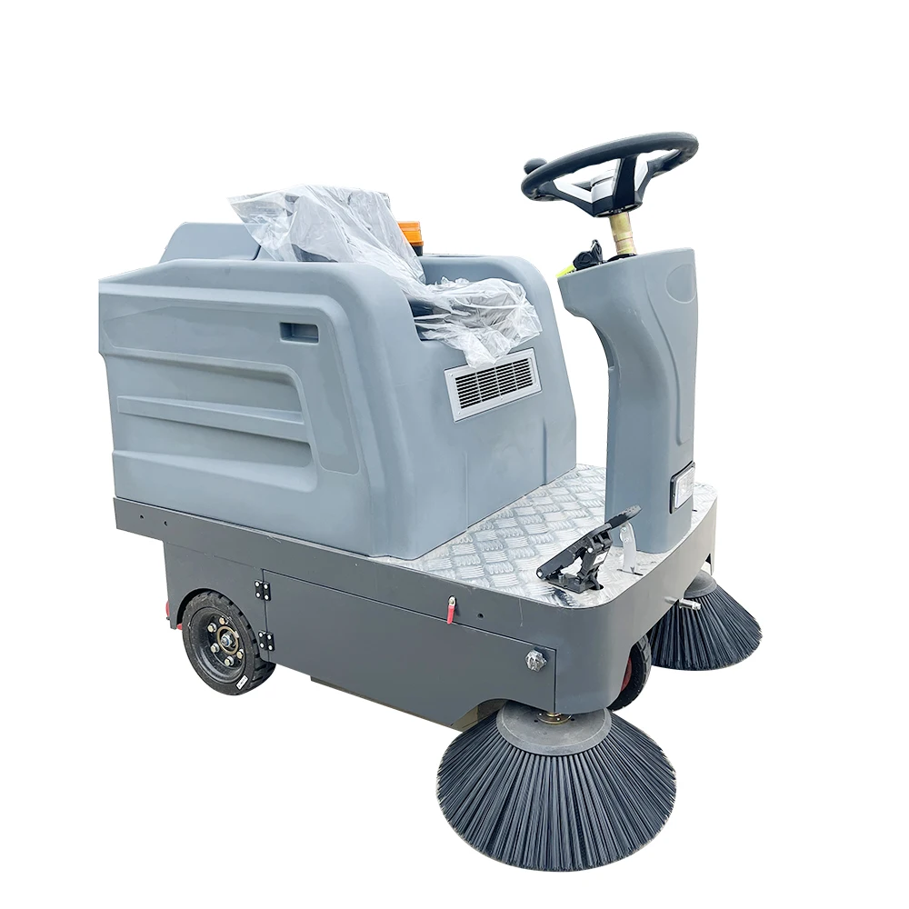 Cleaning Tools Hand Push Cordless Outdoor Ride on Floor Sweeper for Road Street Park Garden
